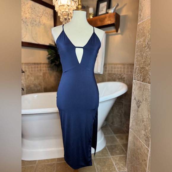 Lovers and friends midi dress size small blue - Picture 2 of 7